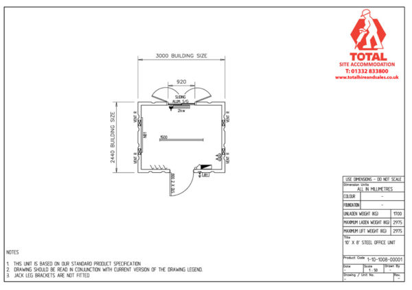 10ft Site Office
