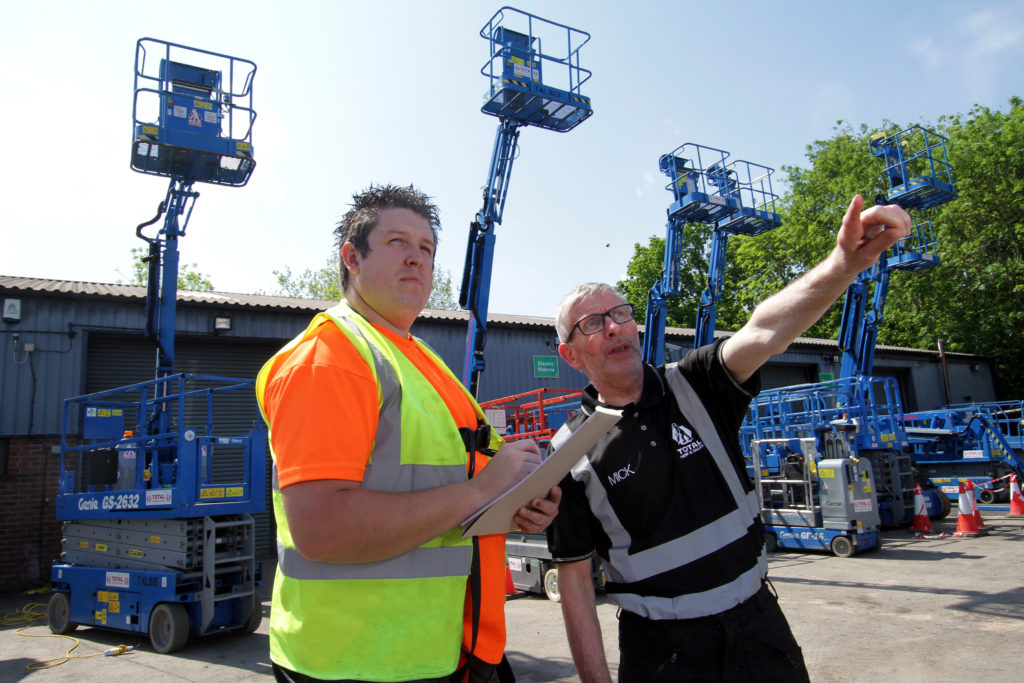 The Total Hire and Sales team outside the Derby South depot.