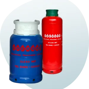 Butane gas bottles