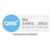 International Organization for Standardization (ISO) registered in Quality Management Systems, 14001 : 2015